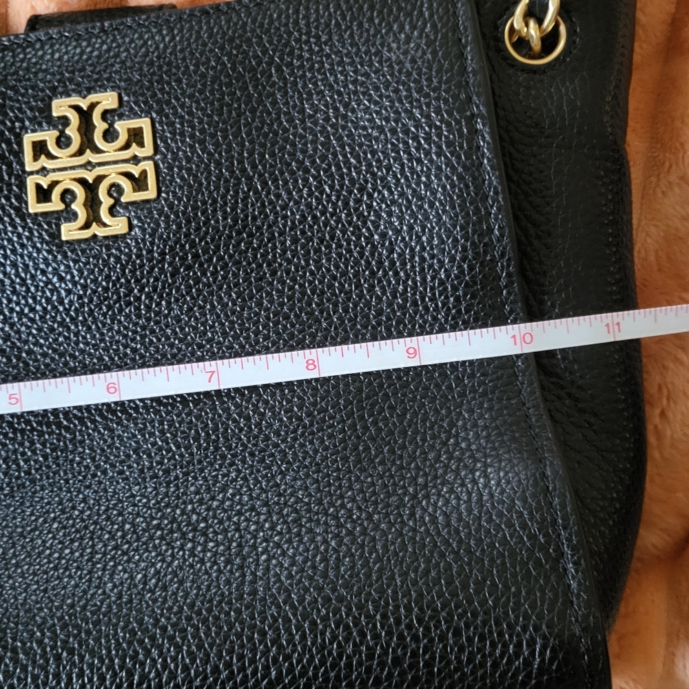 Tory Burch Britten Pebbled Leather Crossbody Tote NWOT - Picture 8 of 10